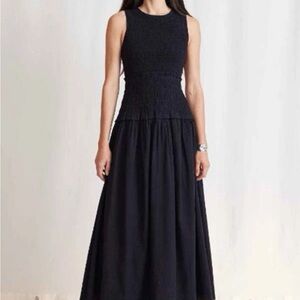 H&M Black Sleeveless Maxi Dress